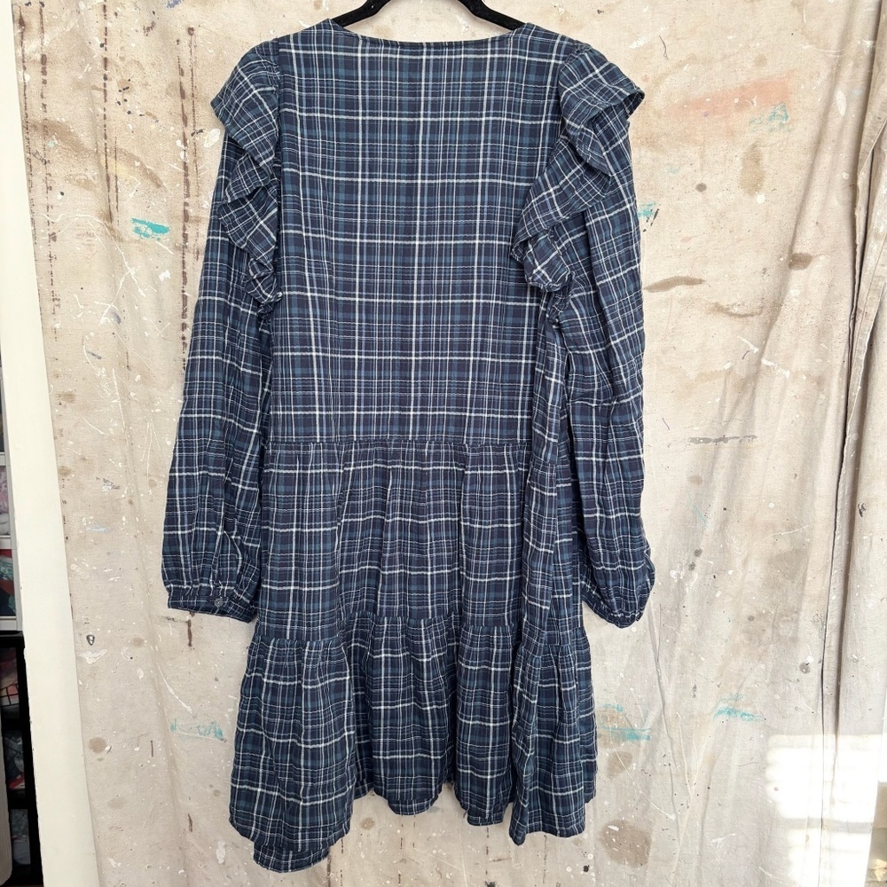 Madewell Gauze Ruffle-Trimmed Mini Dress - Picture 5 of 6